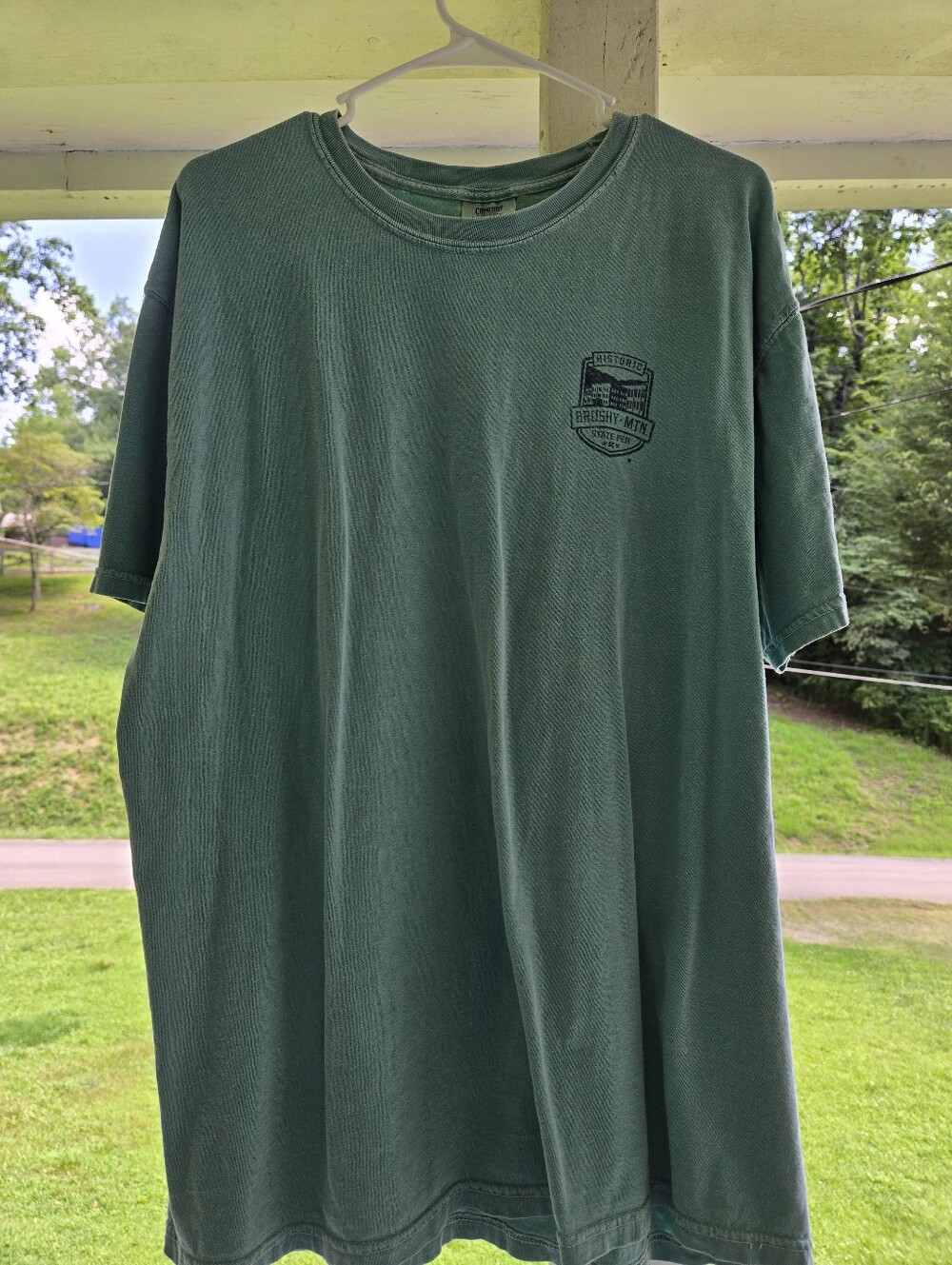 Men's Brushy Mtn Prison Suvenoir Short-Sleeve Crewneck T-Shirt in Sage Green